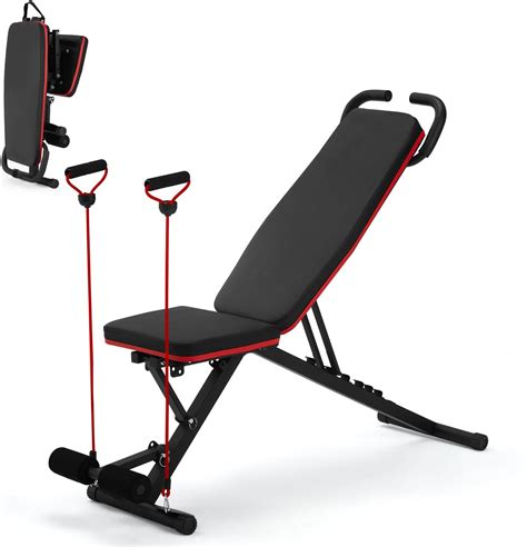 Adjustable Weight Bench, Foldable Full Body Exercise Workout Bench ...