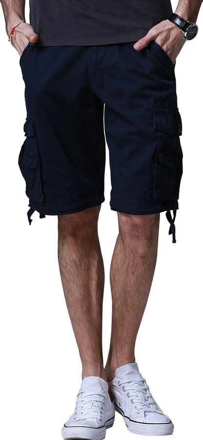 Matchstick Mens Twill Cargo Shorts S3612s3612 Blue Shopstyle