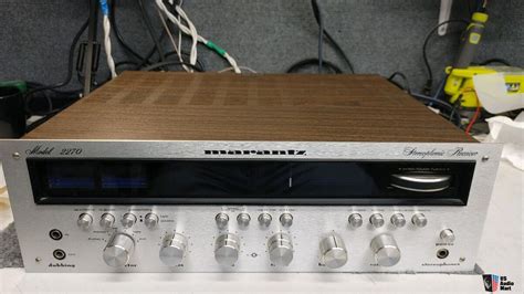 Marantz Receiver Shiny Faceplate Leds Installed Wood Case The