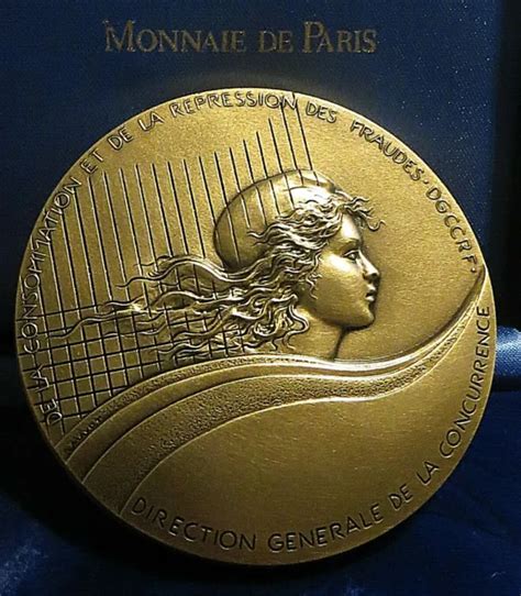 FRANCE MEDAILLE D HONNEUR SUPERBE MARIANNE par R MAYOT Boîtier