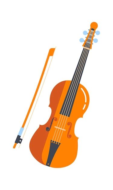 Violino ilustração vetorial de instrumento musical de arco Vetor