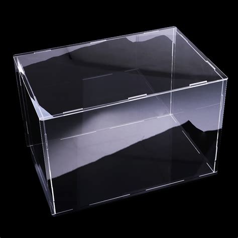 40X20X20 Cm Acryl Display Case Black Gloss Base S Grandado