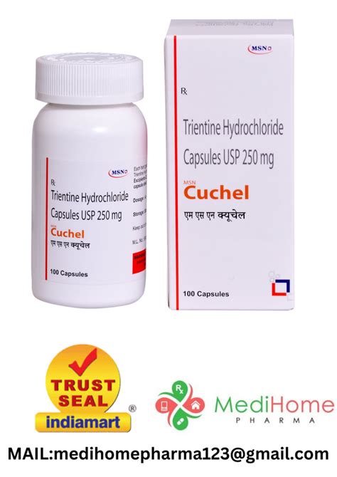 Trientine Hydrochloride 250mg Capsules At Rs 24800 Bottle Syprine In Surat Id 2852501331773