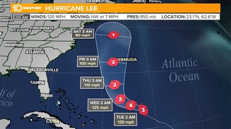 Hurricane Lee stays steady as Category 3 storm | wtsp.com