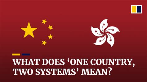 What Does One Country Two Systems Mean Youtube