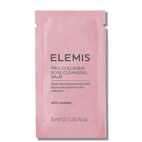 Elemis Pro Collagen Rose Cleansing Balm 3ml Sachet LOOKFANTASTIC