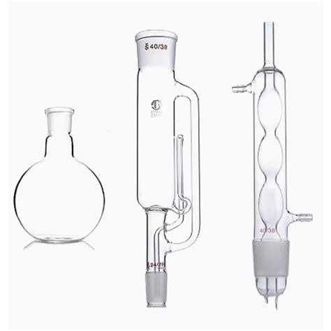 500ML Borosilicate Glass Soxhlet Extractor Lab Glassware Flask Tube