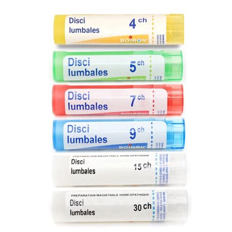 Disci Lumbales Tubes Granules Hom Opathiques Boiron Cruralgie