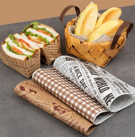 Factory Wholesale Greaseproof Paper For Wrapping Packing Burger