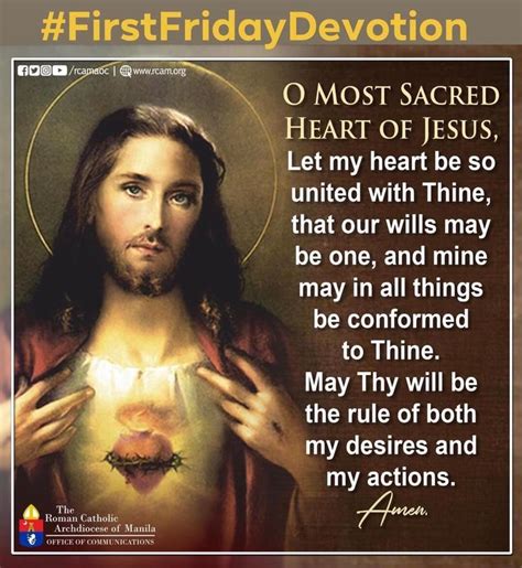 Firstfridaydevotion To The Sacred Heart Of Jesus Sacred Heart Of