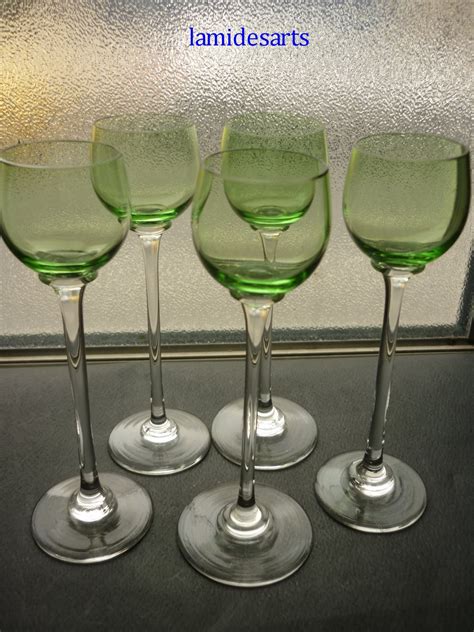 Verres A Liqueur Cristal Baccarat Vert