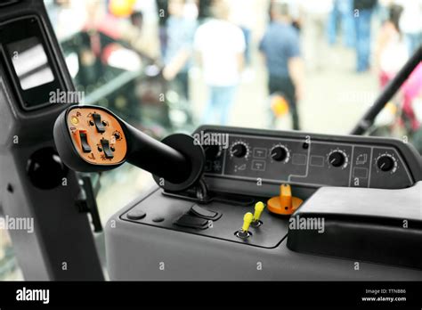 control panel  modern tractor stock photo alamy