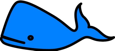 Bright Blue Whale Clip Art at Clker.com - vector clip art online ...