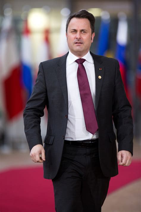 Photo Le Premier Ministre Luxembourgeois Xavier Bettel Lors Du