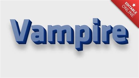 vampire facebook  text effect generator
