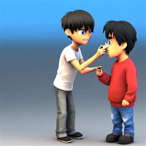 Ryan Asking Money From His Dad 3d Anime