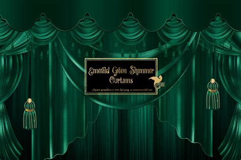 Green Stage Curtains