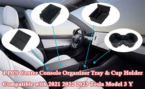 Amazon Carwiner Pcs Center Console Organizer Tray And Cup Holder