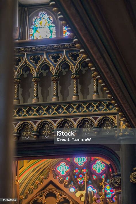 Interior Basilika Katedral Gereja Neo Gothic Yang Megah Dan Megah