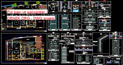 Pvc Kap Ve Pencereler Dwg Projesi Autocad Projeler Hot Sex Picture