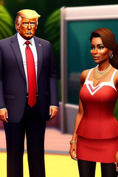 Lexica Donald Trump As A Sims 4 Character