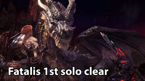 Mhw Ib My First Fatalis Solo Clear Dual Blades Youtube