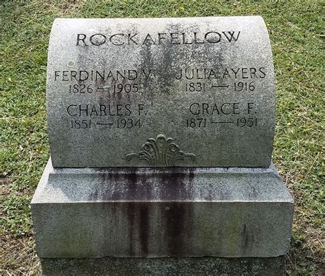 Julia Jane Ayres Rockafellow Monumento Find A Grave