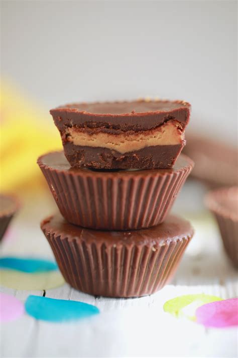 Healthy Homemade Peanut Butter Cups Vegan Bigger Bolder Baking