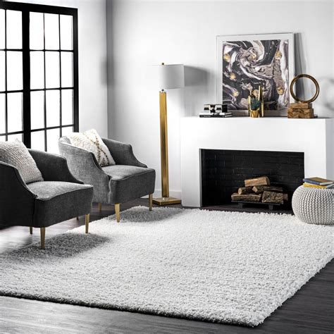 Venice Shaggy White Rug Rugs In Living Room Home Decor White Rug