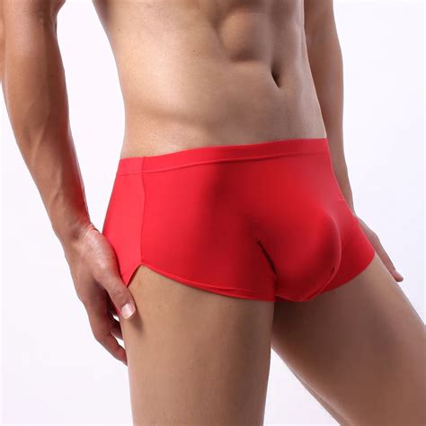 New Mens Swimming Trunks Bulge Pouch Tight Boxers Seamless Briefs Ultra