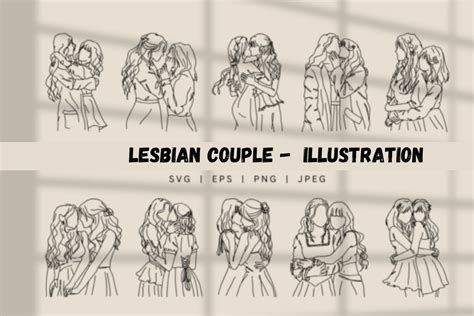 Lesbian Couple Svg Bundle Woman Lovers Svg Homosexual Svg Lesbian Svg