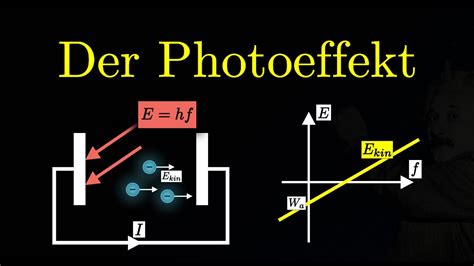 Der Photoeffekt Erklärung Experiment Berechnungen Quantenphysik