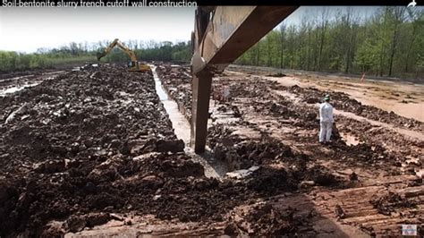 Soil Bentonite Wall Construction Video Slurry Walls