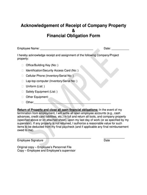 Online Acknowledgement Receipt Fill Online Printable Fillable