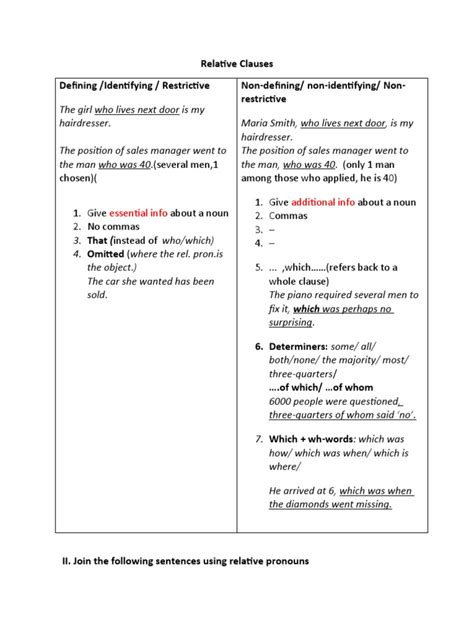 Relative Clauses | PDF | Linguistics | Morphology