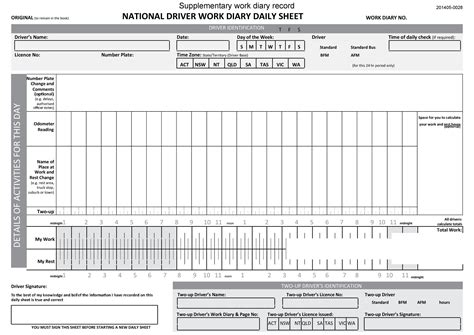 50 Printable Drivers Daily Log Books Templates And Examples