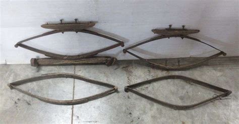 4 Antique Buckboard Wagon Seat Springs Albrecht Auction Service