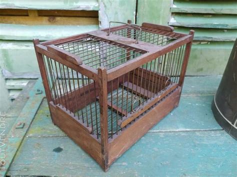 Ancienne Petite Cage À Oiseaux En Bois Xixème Loches 37600 Animaux