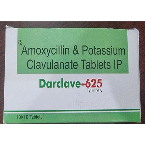 Darclav Amoxycillin Potassium Clavulanate Tablets Ip 625 Mg At Rs 1820 Box In Lucknow