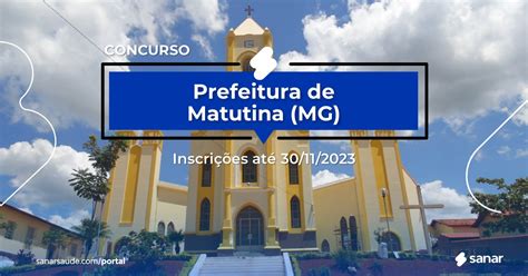 Concurso De Matutina Mg Vagas Imediatas Na Saúde