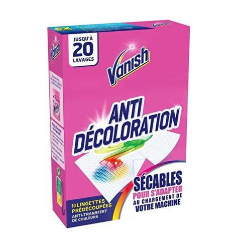 Vanish Lingettes Anti Transfert De Couleurs Supermarch S Match