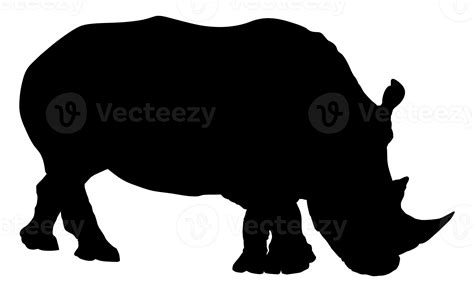 Rhino Silhouette For Logo Pictogram Website Art Illustration Or