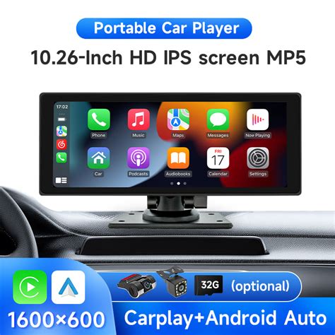 Pulgadas Inal Mbrico Carplay Est Reo Port Til Reproductor Mp Hd