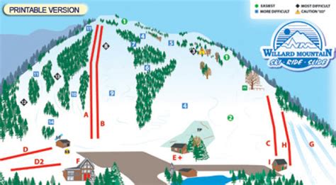 Willard Mountain Trail Map | OnTheSnow