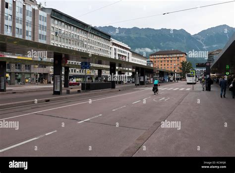 The Main Bus And Train Stations Innsbruck Austria Stock Photo Alamy