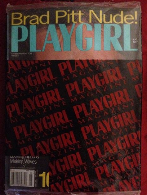 Buy Playgirl Magazine Issue Dated August Brad Pitt Nude Issue