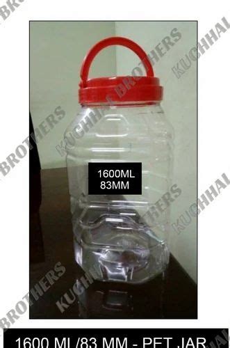 Transparent Pet Jar For Edible Oil Packaging Capacity Ml At Rs