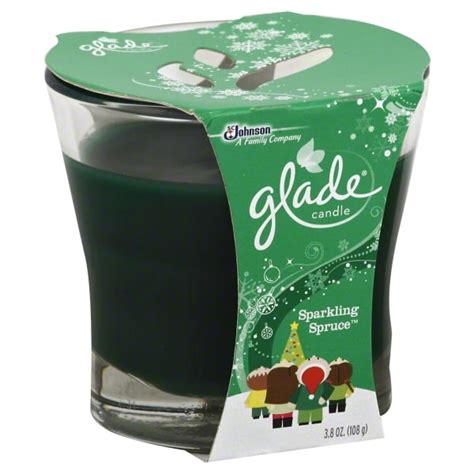 Glade Candle Holiday Collection Sparkling Spruce 38 Oz