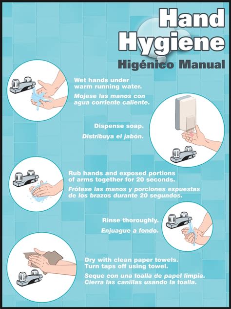 Bilingual Hand Washing Signs