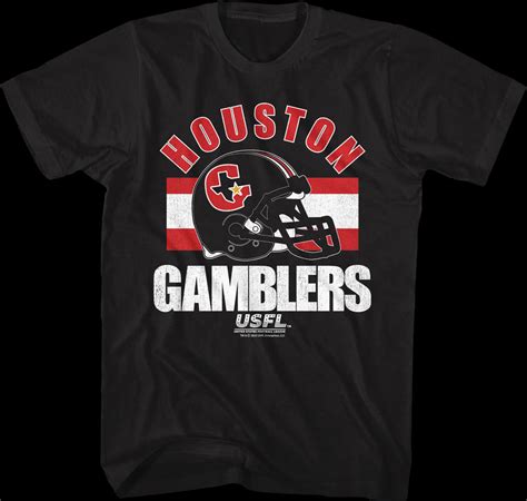 Houston Gamblers Helmet USFL T-Shirt